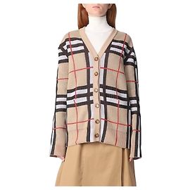 Burberry Cardigã de algodão técnico Multicor