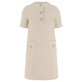 Gucci Vestido Mini de Lã Tweed Multicor
