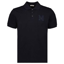 Moncler Polo a maniche corte con patch logo Multicolore
