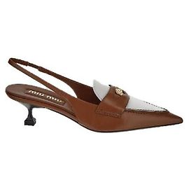 Miu Miu Décolleté Slingback Penny Loafer Multicolore