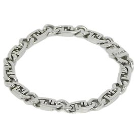Pulseira de charme prateada Fendi Prata