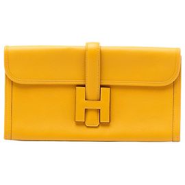 Hermès Jige Elan 29 en Swift Jaune Jaune Moutarde
