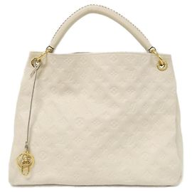 Bolsa de Ombro Artsy MM em Monogram Empreinte da Louis Vuitton Branco