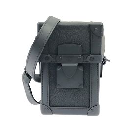 Portefeuille portable vertical en toile Monogram Taurillon Louis Vuitton Noir