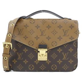 Borsa Pochette Metis MM Monogram Reverse Louis Vuitton Marrone