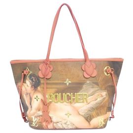 Louis Vuitton Monogram Celty Neverfull MM Handbag Coral