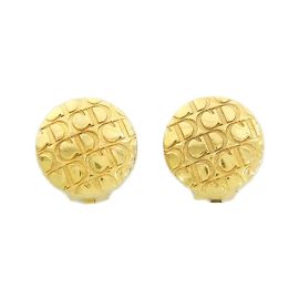 Boucles d'oreilles clips en or Christian Dior Doré