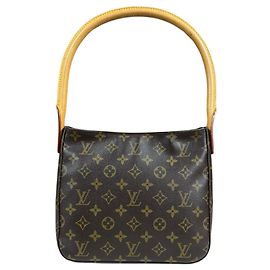 Borsa a Spalla Monogram Looping MM di Louis Vuitton Marrone