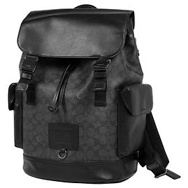 Coach Signature Backpack in Black Black