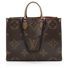 Sac Onthego GM en toile Monogram géant Louis Vuitton Noir