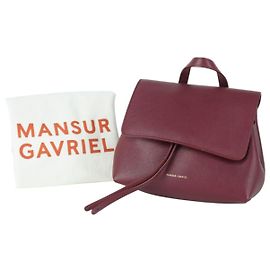 Borsa a tracolla piccola Soft Lady di Mansur Gavriel Rosso Bordò