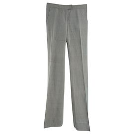 Stella Mc Cartney Pantalones de lino camel Stella McCartney Amarillo Camello