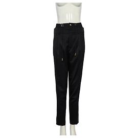 Pantalones de aspecto superpuesto SAINT LAURENT Negro