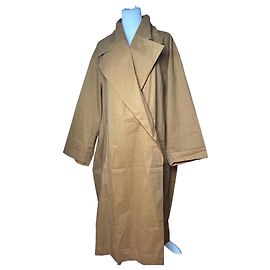 Trench coat de algodón vintage Issey Miyake marrón claro M Camello