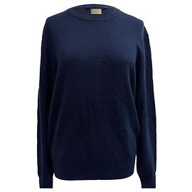 Ermenegildo Zegna Z Zegna Strickpullover aus marineblauem Kaschmir Blau Marineblau