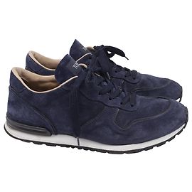 Sneakers basse con lacci Tod's in suede blu navy Blu Blu navy