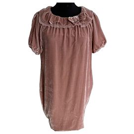 Vestido de veludo Dolce & Gabbana com forro de seda Outro