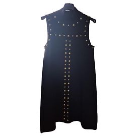 Guess Black dress with golden studs Black