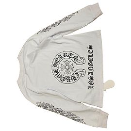 White long sleeve Chrome Hearts t-shirt with logo White
