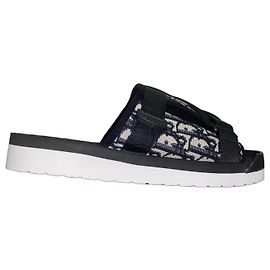 Dior Monogram Flip-Flops Black Black Monogram