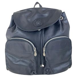 Versace Medusa Leather Backpack Black