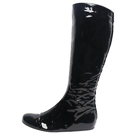 Lanvin Black patent boots - size EU 38.5 Black
