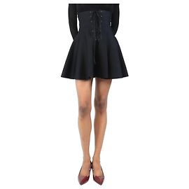 Alaïa Schwarzer Schnürrock - Größe UK 6 Schwarz