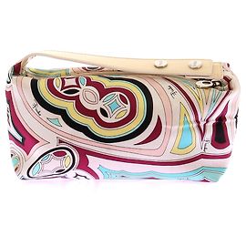 Emilio Pucci Borsa in seta stampata Multicolore