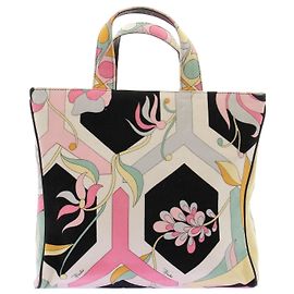 Emilio Pucci Bolso de terciopelo estampado Multicolor