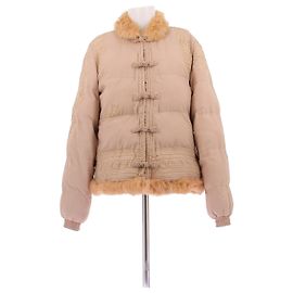 Roberto Cavalli Beige Coat Beige