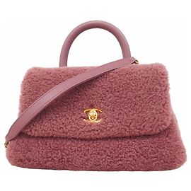 Bolsa de mão Chanel roxa Roxo