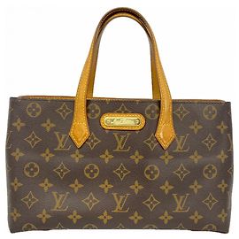 Louis Vuitton Monogram Wilshire PM Tote Bag Braun