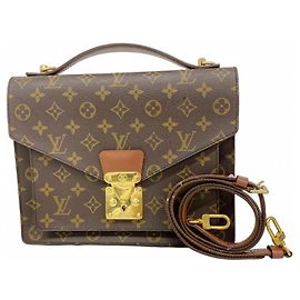 Sac à main Monceau 28 Monogram Louis Vuitton Marron