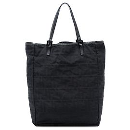 Fendi Schwarze Zucca Canvas Tote Schwarz