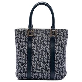 Dior Blue Diorissimo Trotter Canvas Tote Blue