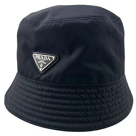 Chapéu bucket triangular Re-Nylon 2HC137 da Prada Preto