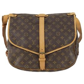 Louis Vuitton Saumur Monogram Canvas 35 Marron