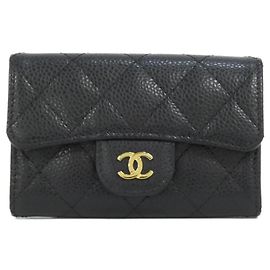 Chanel Timeless Classic Line Business Card Holder Black