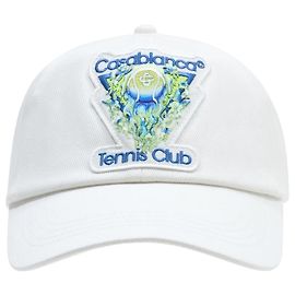 Autre Marque Flammende Tennisball-Cap - Casablanca - Baumwolle - Weiß Weiß