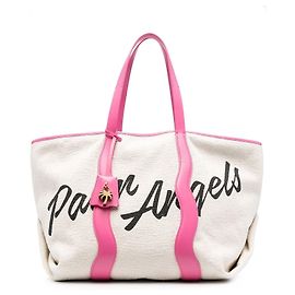 Bolsa tote com logo Palm Angels Branco