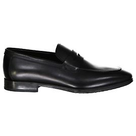 Salvatore Ferragamo Gray Loafers Black