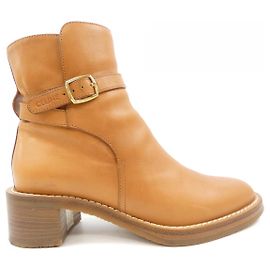 Céline Botas de couro CELINE Marrom Bronze