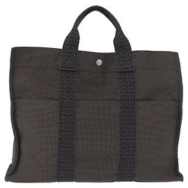 Hermès Hermes Fourre-tout Herline Canvas Brown
