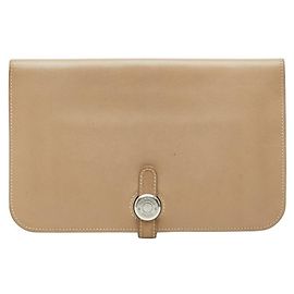 Hermès Dogon GM Duo Long Wallet Beige Other