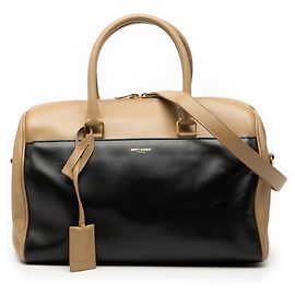 Saint Laurent Classic Duffle 6 Handbag Black Beige