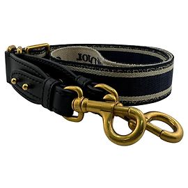 Sangle d'épaule brodée Christian Dior Blanc Doré Bleu Marine