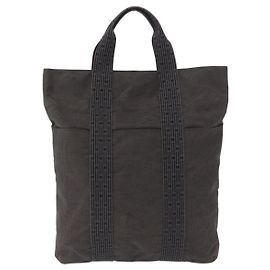 Sac Fourre-tout Herline en toile Hermès Marron