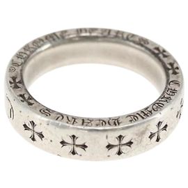 Chrome Hearts Forever 0.2"" Spacer Ring Ag925 Silver Auth 163749SM Silvery