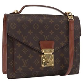 LOUIS VUITTON Sac à main Monceau 28 Monogram M51185 LV Auth ep12939 Monogramme