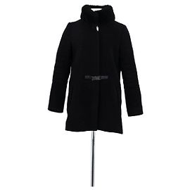 Claudie Pierlot Black Wool Coat Size 36 Black